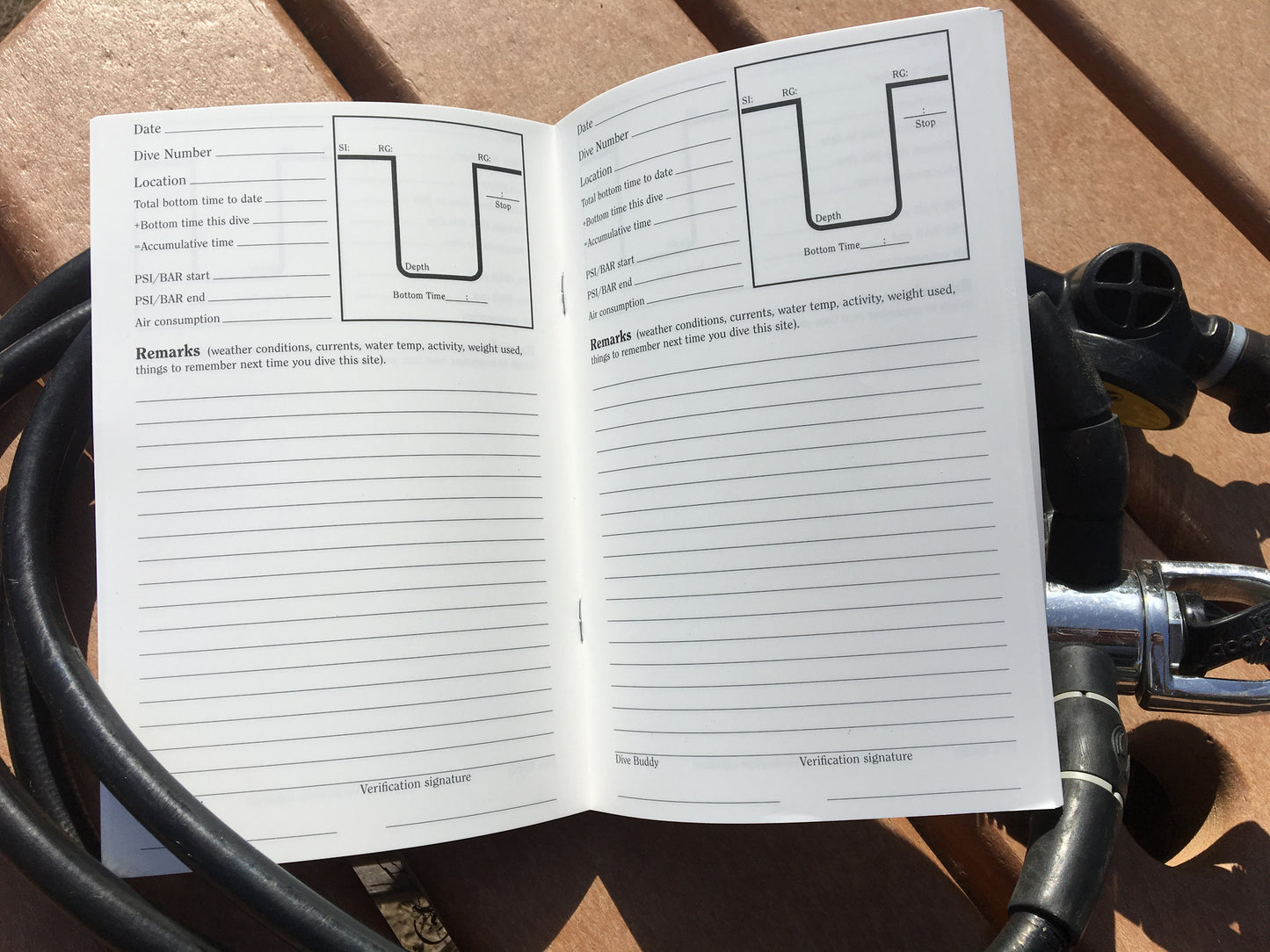 Dive Logbook (Included with Scuba Diver Package)